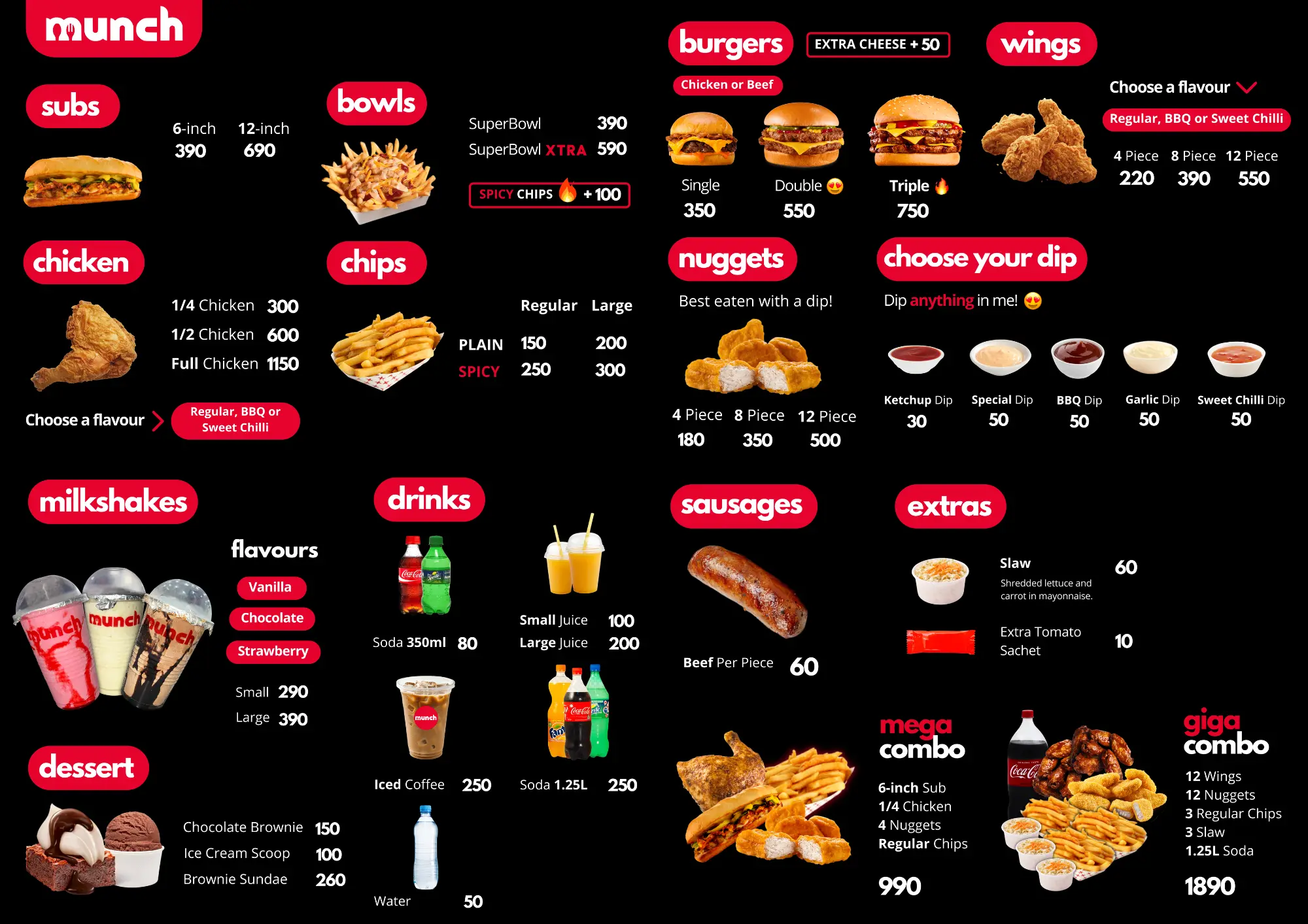 Munch Menu