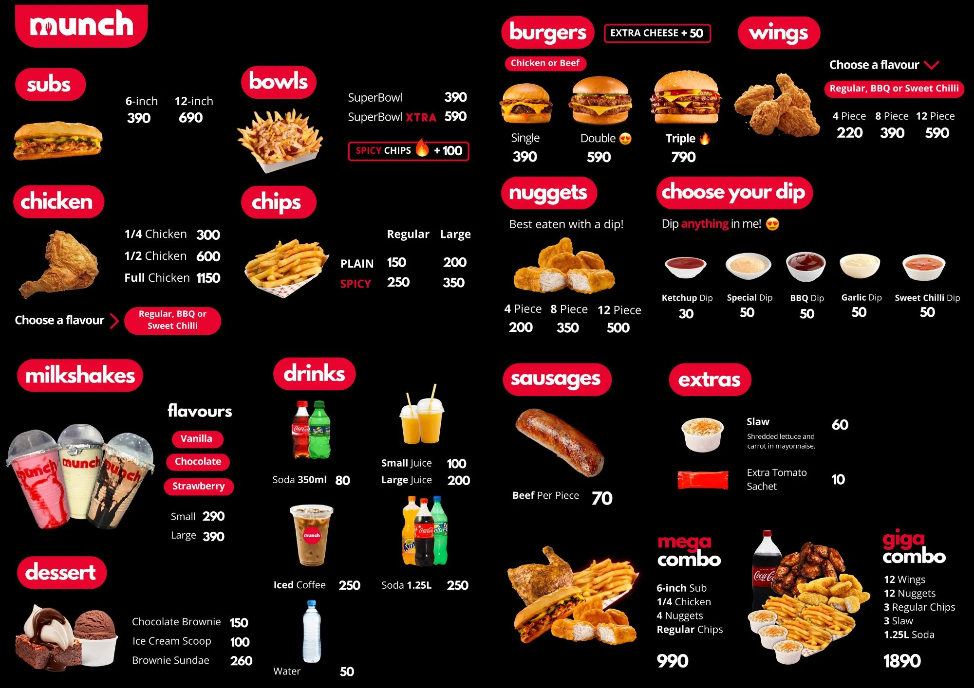 Munch Menu