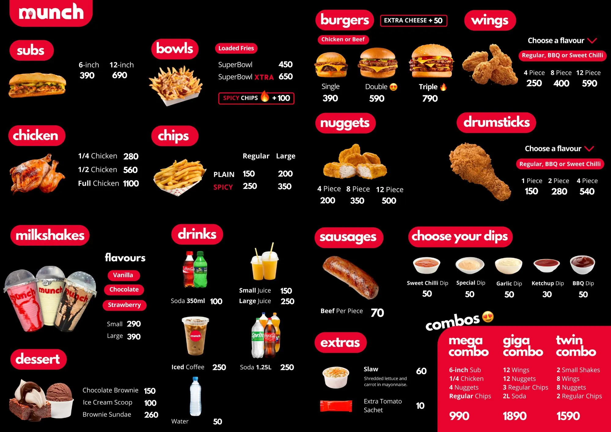 Munch Menu